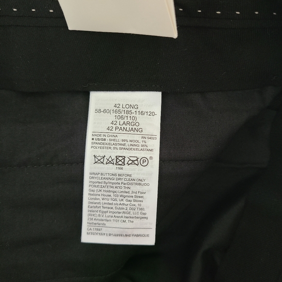 NWT Banana republic 42L men's wool trousers - Picture 5 of 6